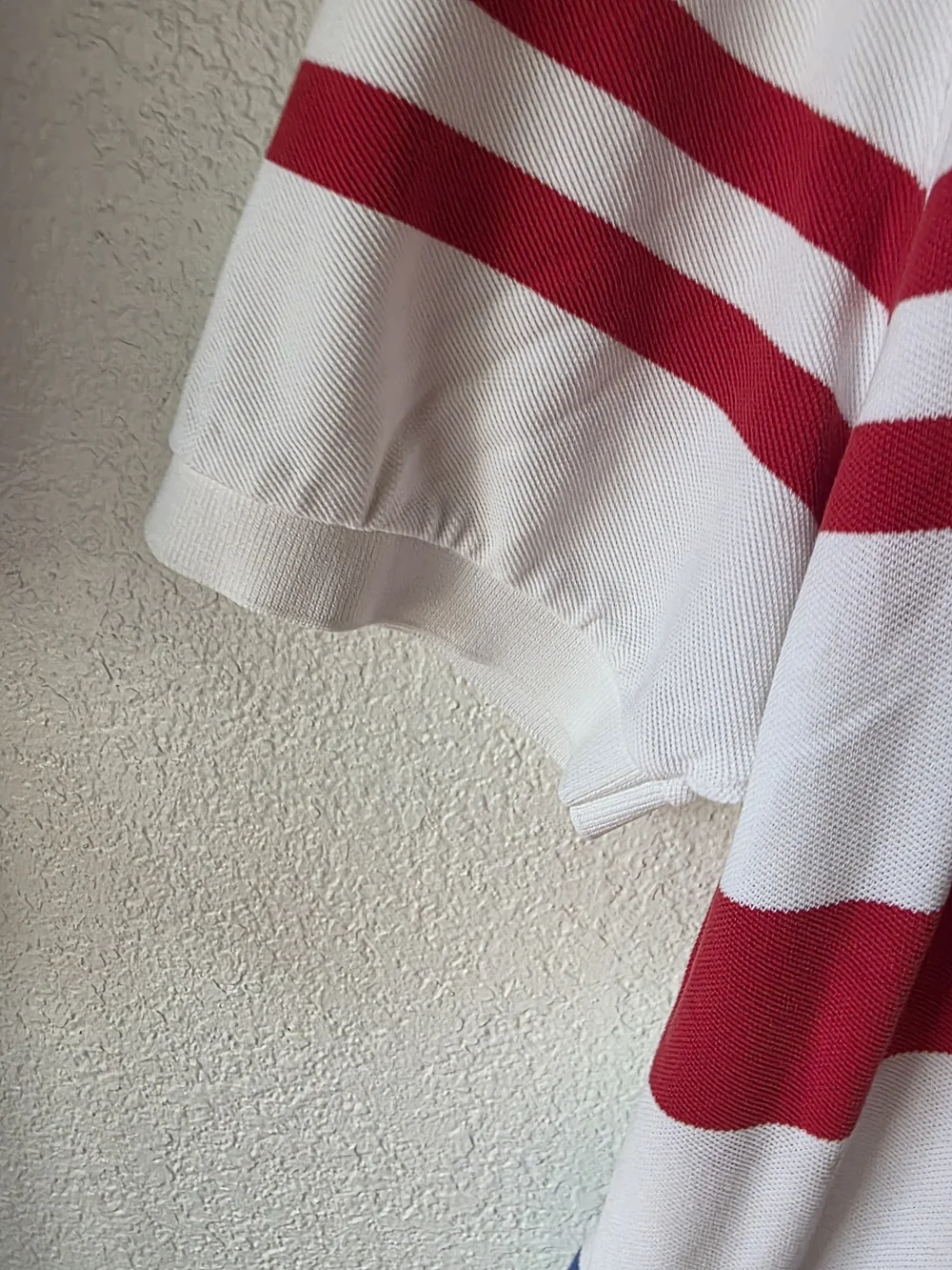 Polo by Ralph Lauren White Red Navy Blue Striped Polo with Green Pony